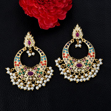 Kundan chandbali earrings - Indian Jewellery Designs